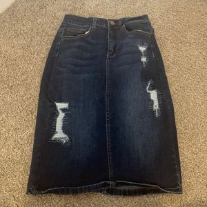Denim skirt